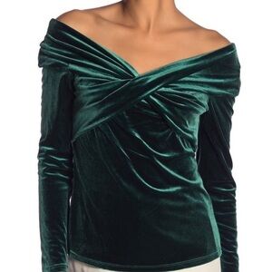 Elegant Green Velvet Dress